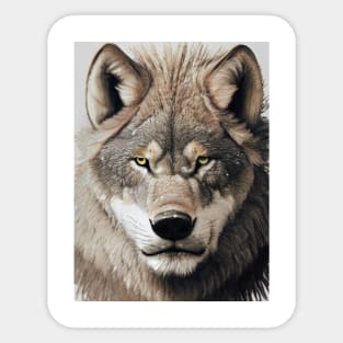 wild wolf Sticker